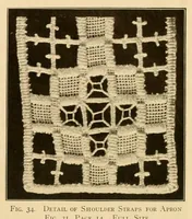 An illustration from The Priscilla Hardanger book; a collection of beautiful designs in Hardanger embroidery (1909)
