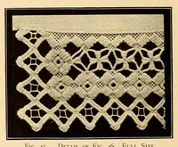An illustration from The Priscilla Hardanger book; a collection of beautiful designs in Hardanger embroidery (1909)