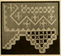 Picture 13 of 15 from The Priscilla Hardanger book; a collection of beautiful designs in Hardanger embroidery (1909), leaf 45