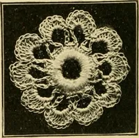 An illustration from Priscilla juniors' crochet book; models and directions for crocheting adapted to girls from 8 to 12 years (1914)