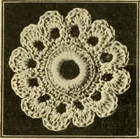 An illustration from Priscilla juniors' crochet book; models and directions for crocheting adapted to girls from 8 to 12 years (1914)