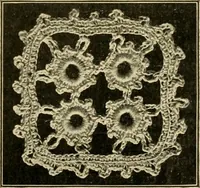 An illustration from Priscilla juniors' crochet book; models and directions for crocheting adapted to girls from 8 to 12 years (1914)