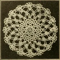 An illustration from Priscilla juniors' crochet book; models and directions for crocheting adapted to girls from 8 to 12 years (1914)