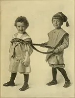 An illustration from Priscilla juniors' crochet book; models and directions for crocheting adapted to girls from 8 to 12 years (1914)
