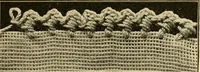 An illustration from Priscilla juniors' crochet book; models and directions for crocheting adapted to girls from 8 to 12 years (1914)