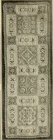 An illustration from The Priscilla netting book, containing full directions for making square and circular netting, and for the various stitches with which netting is ornamented, also a great number of finished pieces in the different varieties of netting and filet brodé (1914)
