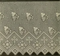 Picture 50 of 97 from The Priscilla netting book, containing full directions for making square and circular netting, and for the various stitches with which netting is ornamented, also a great number of finished pieces in the different varieties of netting and filet brodé (1914), leaf 25