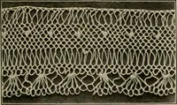 Picture 70 of 97 from The Priscilla netting book, containing full directions for making square and circular netting, and for the various stitches with which netting is ornamented, also a great number of finished pieces in the different varieties of netting and filet brodé (1914), leaf 34