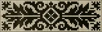 An illustration from The Priscilla netting book, containing full directions for making square and circular netting, and for the various stitches with which netting is ornamented, also a great number of finished pieces in the different varieties of netting and filet brodé (1914)
