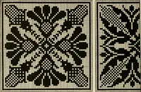 Picture 82 of 97 from The Priscilla netting book, containing full directions for making square and circular netting, and for the various stitches with which netting is ornamented, also a great number of finished pieces in the different varieties of netting and filet brodé (1914), leaf 41