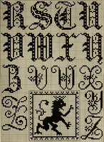 Picture 94 of 97 from The Priscilla netting book, containing full directions for making square and circular netting, and for the various stitches with which netting is ornamented, also a great number of finished pieces in the different varieties of netting and filet brodé (1914), leaf 48
