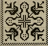 Picture 95 of 97 from The Priscilla netting book, containing full directions for making square and circular netting, and for the various stitches with which netting is ornamented, also a great number of finished pieces in the different varieties of netting and filet brodé (1914), leaf 49