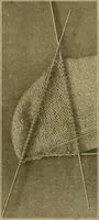 An illustration from The Priscilla war work book, including directions for knitted garments and comfort kits from the American Red cross, and knitted garments for the boy scout (1917)