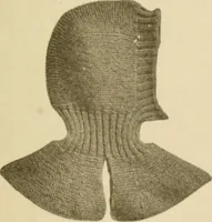 An illustration from The Priscilla war work book, including directions for knitted garments and comfort kits from the American Red cross, and knitted garments for the boy scout (1917)