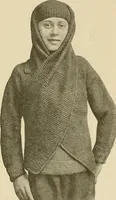 An illustration from The Priscilla war work book, including directions for knitted garments and comfort kits from the American Red cross, and knitted garments for the boy scout (1917)