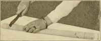 An illustration from The Priscilla war work book, including directions for knitted garments and comfort kits from the American Red cross, and knitted garments for the boy scout (1917)