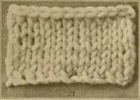 An illustration from The Priscilla war work book, including directions for knitted garments and comfort kits from the American Red cross, and knitted garments for the boy scout (1917)