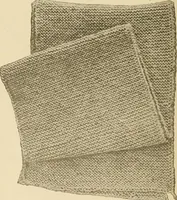 An illustration from The Priscilla war work book, including directions for knitted garments and comfort kits from the American Red cross, and knitted garments for the boy scout (1917)