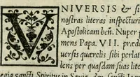 An illustration from Privilegia, avctoritates, facvltates, indvlgentiaeq. Fabricae Basilicae Principis Apostoloru Sancti Petri de Vrbe : à quàmpluribus Ro. pontificibus concesae, et per sanctissimvm D.N. dominum Pavlvm diuina prouidentia papam IIII confirmatae (1559)