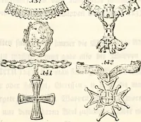An illustration from Proben des hohen Teütschen Reichs Adels, oder, Sammlungen alter Denkmäler, Grabsteinen, Wappen, Inn- und Urschriften, u: d: nach ihrem wahren Urbilde aufgenommen unter offener Treüe bewähret und durch Anenbäume auch sonstige Nachrichten erkläret und erläuteret (1775)