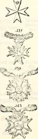 An illustration from Proben des hohen Teütschen Reichs Adels, oder, Sammlungen alter Denkmäler, Grabsteinen, Wappen, Inn- und Urschriften, u: d: nach ihrem wahren Urbilde aufgenommen unter offener Treüe bewähret und durch Anenbäume auch sonstige Nachrichten erkläret und erläuteret (1775)