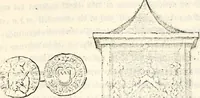 An illustration from Proben des hohen Teütschen Reichs Adels, oder, Sammlungen alter Denkmäler, Grabsteinen, Wappen, Inn- und Urschriften, u: d: nach ihrem wahren Urbilde aufgenommen unter offener Treüe bewähret und durch Anenbäume auch sonstige Nachrichten erkläret und erläuteret (1775)