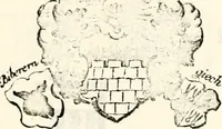 An illustration from Proben des hohen Teütschen Reichs Adels, oder, Sammlungen alter Denkmäler, Grabsteinen, Wappen, Inn- und Urschriften, u: d: nach ihrem wahren Urbilde aufgenommen unter offener Treüe bewähret und durch Anenbäume auch sonstige Nachrichten erkläret und erläuteret (1775)