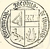 An illustration from Proben des hohen Teütschen Reichs Adels, oder, Sammlungen alter Denkmäler, Grabsteinen, Wappen, Inn- und Urschriften, u: d: nach ihrem wahren Urbilde aufgenommen unter offener Treüe bewähret und durch Anenbäume auch sonstige Nachrichten erkläret und erläuteret (1775)