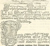 An illustration from Proben des hohen Teütschen Reichs Adels, oder, Sammlungen alter Denkmäler, Grabsteinen, Wappen, Inn- und Urschriften, u: d: nach ihrem wahren Urbilde aufgenommen unter offener Treüe bewähret und durch Anenbäume auch sonstige Nachrichten erkläret und erläuteret (1775)