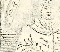 An illustration from Proben des hohen Teütschen Reichs Adels, oder, Sammlungen alter Denkmäler, Grabsteinen, Wappen, Inn- und Urschriften, u: d: nach ihrem wahren Urbilde aufgenommen unter offener Treüe bewähret und durch Anenbäume auch sonstige Nachrichten erkläret und erläuteret (1775)