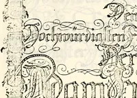 An illustration from Proben des hohen Teütschen Reichs Adels, oder, Sammlungen alter Denkmäler, Grabsteinen, Wappen, Inn- und Urschriften, u: d: nach ihrem wahren Urbilde aufgenommen unter offener Treüe bewähret und durch Anenbäume auch sonstige Nachrichten erkläret und erläuteret (1775)