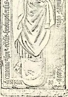 An illustration from Proben des hohen Teütschen Reichs Adels, oder, Sammlungen alter Denkmäler, Grabsteinen, Wappen, Inn- und Urschriften, u: d: nach ihrem wahren Urbilde aufgenommen unter offener Treüe bewähret und durch Anenbäume auch sonstige Nachrichten erkläret und erläuteret (1775)