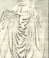 An illustration from Proben des hohen Teütschen Reichs Adels, oder, Sammlungen alter Denkmäler, Grabsteinen, Wappen, Inn- und Urschriften, u: d: nach ihrem wahren Urbilde aufgenommen unter offener Treüe bewähret und durch Anenbäume auch sonstige Nachrichten erkläret und erläuteret (1775)