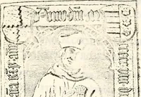 An illustration from Proben des hohen Teütschen Reichs Adels, oder, Sammlungen alter Denkmäler, Grabsteinen, Wappen, Inn- und Urschriften, u: d: nach ihrem wahren Urbilde aufgenommen unter offener Treüe bewähret und durch Anenbäume auch sonstige Nachrichten erkläret und erläuteret (1775)