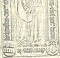An illustration from Proben des hohen Teütschen Reichs Adels, oder, Sammlungen alter Denkmäler, Grabsteinen, Wappen, Inn- und Urschriften, u: d: nach ihrem wahren Urbilde aufgenommen unter offener Treüe bewähret und durch Anenbäume auch sonstige Nachrichten erkläret und erläuteret (1775)
