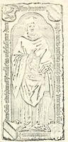 An illustration from Proben des hohen Teütschen Reichs Adels, oder, Sammlungen alter Denkmäler, Grabsteinen, Wappen, Inn- und Urschriften, u: d: nach ihrem wahren Urbilde aufgenommen unter offener Treüe bewähret und durch Anenbäume auch sonstige Nachrichten erkläret und erläuteret (1775)