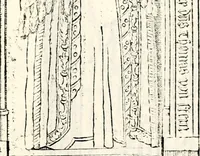 An illustration from Proben des hohen Teütschen Reichs Adels, oder, Sammlungen alter Denkmäler, Grabsteinen, Wappen, Inn- und Urschriften, u: d: nach ihrem wahren Urbilde aufgenommen unter offener Treüe bewähret und durch Anenbäume auch sonstige Nachrichten erkläret und erläuteret (1775)