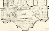 Picture 23 of 149 from Proben des hohen Teütschen Reichs Adels, oder, Sammlungen alter Denkmäler, Grabsteinen, Wappen, Inn- und Urschriften, u: d: nach ihrem wahren Urbilde aufgenommen unter offener Treüe bewähret und durch Anenbäume auch sonstige Nachrichten erkläret und erläuteret (1775), leaf 112