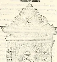 An illustration from Proben des hohen Teütschen Reichs Adels, oder, Sammlungen alter Denkmäler, Grabsteinen, Wappen, Inn- und Urschriften, u: d: nach ihrem wahren Urbilde aufgenommen unter offener Treüe bewähret und durch Anenbäume auch sonstige Nachrichten erkläret und erläuteret (1775)