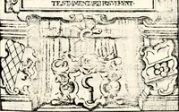Picture 35 of 149 from Proben des hohen Teütschen Reichs Adels, oder, Sammlungen alter Denkmäler, Grabsteinen, Wappen, Inn- und Urschriften, u: d: nach ihrem wahren Urbilde aufgenommen unter offener Treüe bewähret und durch Anenbäume auch sonstige Nachrichten erkläret und erläuteret (1775), leaf 178