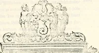 An illustration from Proben des hohen Teütschen Reichs Adels, oder, Sammlungen alter Denkmäler, Grabsteinen, Wappen, Inn- und Urschriften, u: d: nach ihrem wahren Urbilde aufgenommen unter offener Treüe bewähret und durch Anenbäume auch sonstige Nachrichten erkläret und erläuteret (1775)