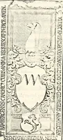 Picture 50 of 149 from Proben des hohen Teütschen Reichs Adels, oder, Sammlungen alter Denkmäler, Grabsteinen, Wappen, Inn- und Urschriften, u: d: nach ihrem wahren Urbilde aufgenommen unter offener Treüe bewähret und durch Anenbäume auch sonstige Nachrichten erkläret und erläuteret (1775), leaf 236