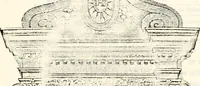 An illustration from Proben des hohen Teütschen Reichs Adels, oder, Sammlungen alter Denkmäler, Grabsteinen, Wappen, Inn- und Urschriften, u: d: nach ihrem wahren Urbilde aufgenommen unter offener Treüe bewähret und durch Anenbäume auch sonstige Nachrichten erkläret und erläuteret (1775)