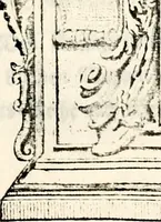 An illustration from Proben des hohen Teütschen Reichs Adels, oder, Sammlungen alter Denkmäler, Grabsteinen, Wappen, Inn- und Urschriften, u: d: nach ihrem wahren Urbilde aufgenommen unter offener Treüe bewähret und durch Anenbäume auch sonstige Nachrichten erkläret und erläuteret (1775)