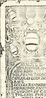 Picture 76 of 149 from Proben des hohen Teütschen Reichs Adels, oder, Sammlungen alter Denkmäler, Grabsteinen, Wappen, Inn- und Urschriften, u: d: nach ihrem wahren Urbilde aufgenommen unter offener Treüe bewähret und durch Anenbäume auch sonstige Nachrichten erkläret und erläuteret (1775), leaf 410