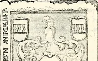 An illustration from Proben des hohen Teütschen Reichs Adels, oder, Sammlungen alter Denkmäler, Grabsteinen, Wappen, Inn- und Urschriften, u: d: nach ihrem wahren Urbilde aufgenommen unter offener Treüe bewähret und durch Anenbäume auch sonstige Nachrichten erkläret und erläuteret (1775)