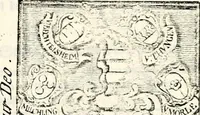 An illustration from Proben des hohen Teütschen Reichs Adels, oder, Sammlungen alter Denkmäler, Grabsteinen, Wappen, Inn- und Urschriften, u: d: nach ihrem wahren Urbilde aufgenommen unter offener Treüe bewähret und durch Anenbäume auch sonstige Nachrichten erkläret und erläuteret (1775)