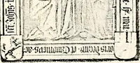 An illustration from Proben des hohen Teütschen Reichs Adels, oder, Sammlungen alter Denkmäler, Grabsteinen, Wappen, Inn- und Urschriften, u: d: nach ihrem wahren Urbilde aufgenommen unter offener Treüe bewähret und durch Anenbäume auch sonstige Nachrichten erkläret und erläuteret (1775)
