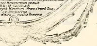 An illustration from Proben des hohen Teütschen Reichs Adels, oder, Sammlungen alter Denkmäler, Grabsteinen, Wappen, Inn- und Urschriften, u: d: nach ihrem wahren Urbilde aufgenommen unter offener Treüe bewähret und durch Anenbäume auch sonstige Nachrichten erkläret und erläuteret (1775)
