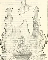 An illustration from Proben des hohen Teütschen Reichs Adels, oder, Sammlungen alter Denkmäler, Grabsteinen, Wappen, Inn- und Urschriften, u: d: nach ihrem wahren Urbilde aufgenommen unter offener Treüe bewähret und durch Anenbäume auch sonstige Nachrichten erkläret und erläuteret (1775)
